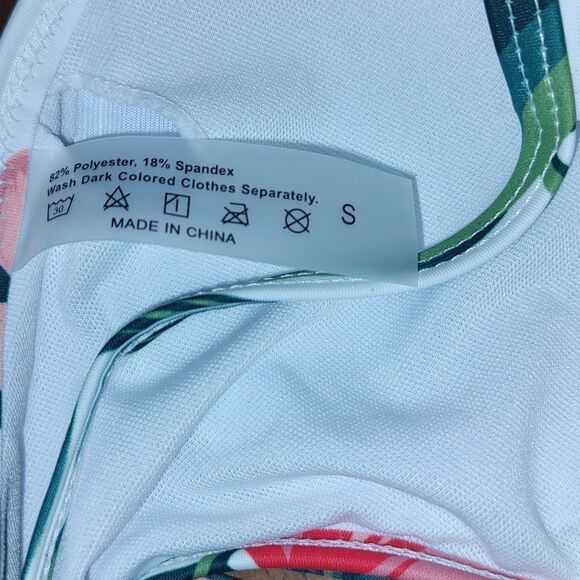 Shein high waist tropical binkini  Sz S - Picture 9 of 9